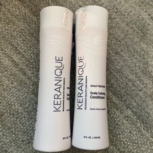 2X KERANIQUE Scalp Restore Scalp Calming Conditioner 8 floz / 240 ml